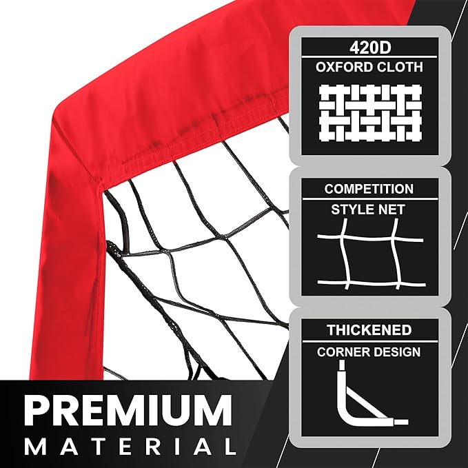 Soccer Goal for Backyard-Portable Goal Net, Toddler Soccer Goal, Soccer Goal 6FT x 4FT Soccer Net, Indoor Soccer Goal, Durable Soccer Goal Net, Sports Net for Kids & Adults