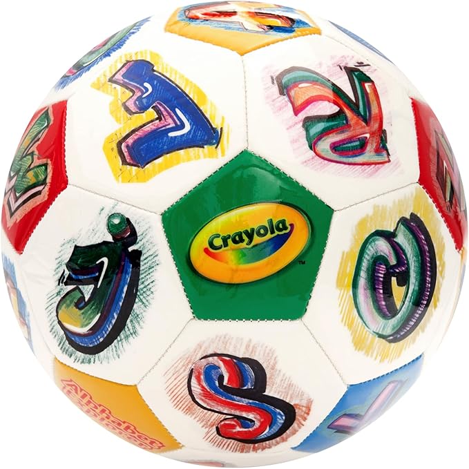 Crayola Score N’ Explore Officially Licensed 5” Color Ball, Interactive Coloring Soccer Ball for Kids, Fun Learning Toy Activity Ball
