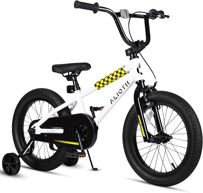 BMX Style Kids Bike for 2-8 Years Old Boys Girls Toddlers 12 14 16 Inches Bicycle with Training Wheels Coaster Brake, Multiple Color