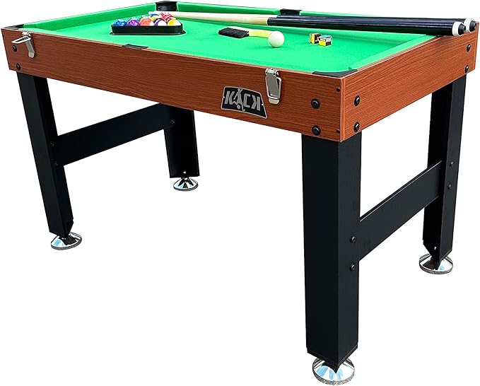 KICK Trio 48″ 3-in-1 Multi Game Table - Combo Game Table Set - Billiards, Air-Hockey, and Foosball for Home, Game Room, Friends and Family!