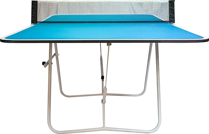 Butterfly Family Mini Ping Pong Table | 1 Piece Portable Ping Pong Table for Tailgating Games | 2ft Height | Great Ping Pong Table for Families | Adjust Angles for Slower Play