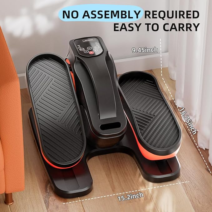 Under Desk Elliptical Machine, Electric Ellipse Leg Exerciser with Remote,Suitable for Leg Exercises for Elderly People ,12 Auto Modes &12 Adjustable Quiet