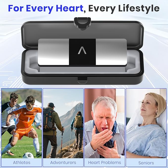 KardiaMobile 6L Case Compatible with 6L Max, Portable Carry Case for EKG Kardiamobile 6L Heart Monitor with Silicone Pad