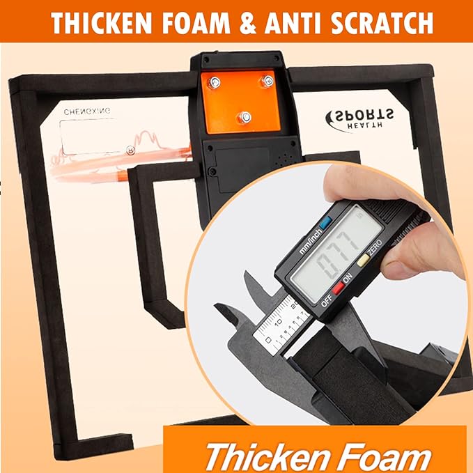 Pro Indoor Mini Basketball Hoop Set for Kids Adults, Over Door Automatic Scoring Basketball Hoop with 4 Rubber 6" Balls, Boost Wall Mount Basketball Hoops with Electronic Scoreboard Large Dunk Rim