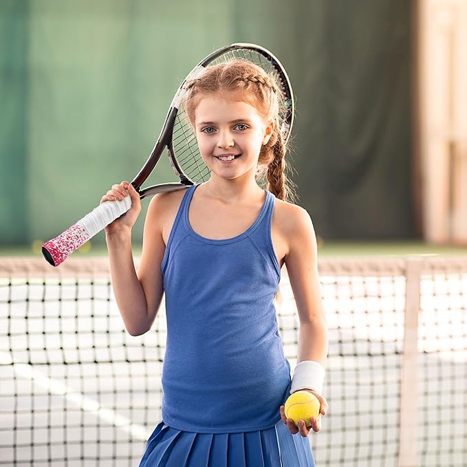 Jerify 24 Pieces Tennis Racket Grip Tape, Precut Badminton Racket Overgrips Tape with Velvety Comfort for Anti Slip and Absorbent Grip