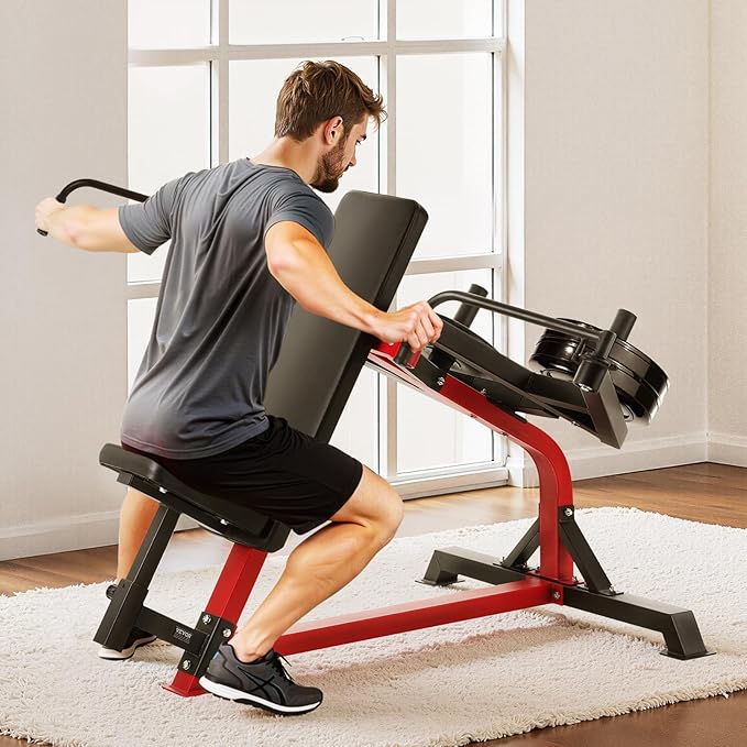 VEVOR Chest Press Machine, Bench Press Set, Adjustable Flat Incline Bench with Independent Converging Arms, Upper Chest Equipment, Fitness Home Gym Equipment Chest