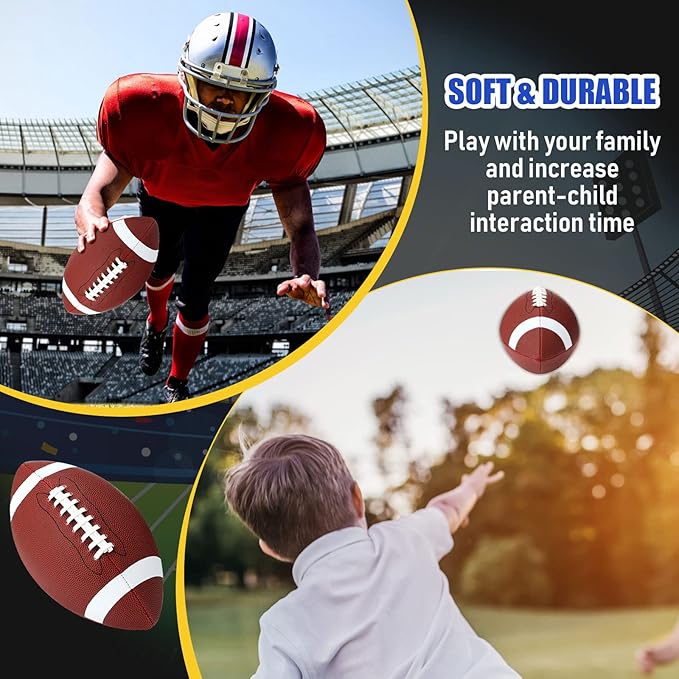 8 Pcs Sports Balls Set Include Basketball Football Soccer Volleyball with 2 Sport Equipment Bags 2 Pumps for Teens Youth Adult Outdoor Operation Christmas Ball Gifts