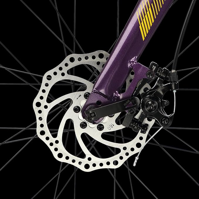 AVASTA Jupiter 700C Road Adult Step-Over Hybrid Cycling Bike Bicycle, Aluminum Frame, 21-Speed, Dual Disc Brakes, Multpile Colors for Men Woman Male Female