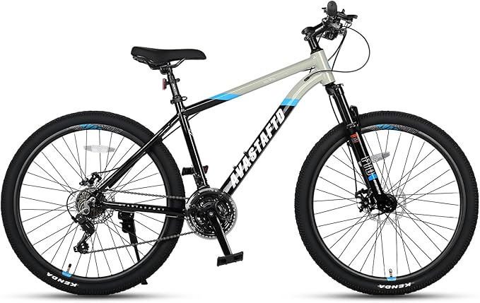 AVASTA Earth 26 27.5 inch Mountain Bike with 21-Speed,Aluminum Frame, Dual Disc Brake, Comfortable Saddle,Multiple Colors