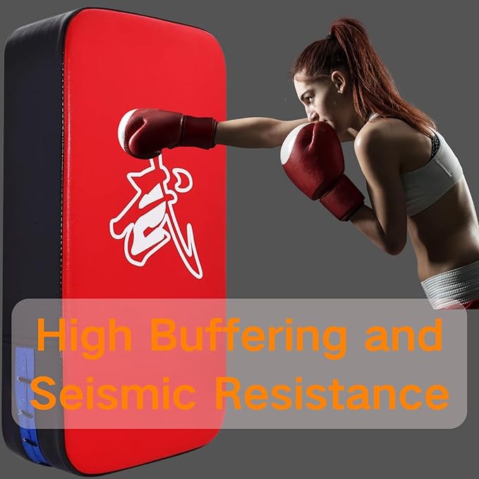 TLBTEK Taekwondo Kick Shield - Muay Thai MMA Karate Kickboxing Training Pads - Curved Leather Strike Shield