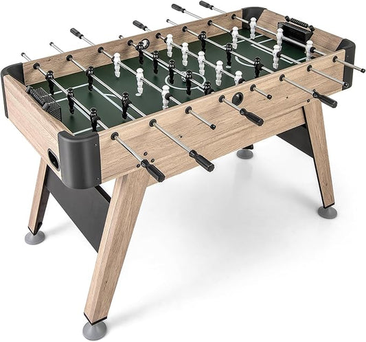 GYMAX Foosball Table, 54 Inch Full Size Soccer Table Game with 2 Balls, Foosball Table Adult Size for Home, Game Room, Office