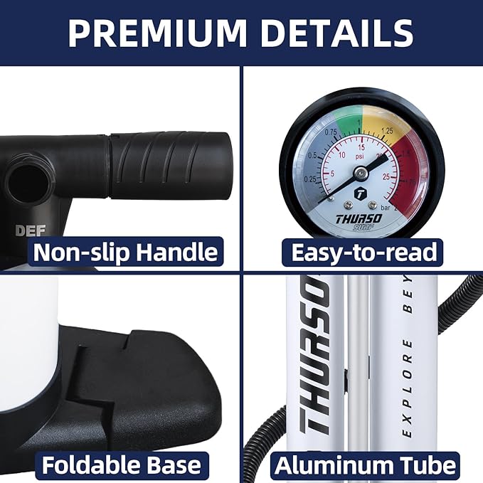 THURSO SURF Paddle Board Pump SUP Replacement Hand Pump for Inflatables Inflation Deflation Lightweight Portable Max 29 psi