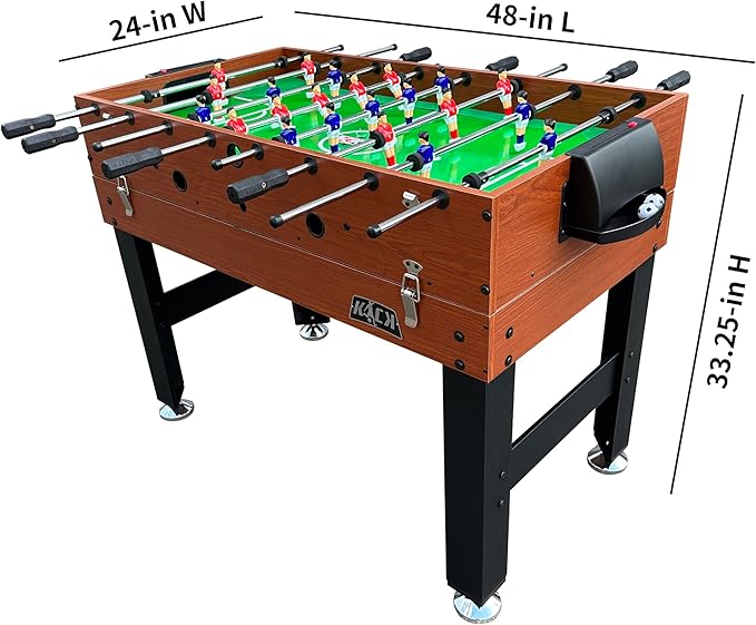 KICK Trio 48″ 3-in-1 Multi Game Table - Combo Game Table Set - Billiards, Air-Hockey, and Foosball for Home, Game Room, Friends and Family!