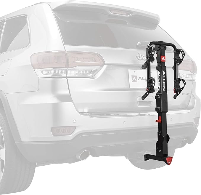 Allen Sports Premier Locking Quick Release 2-Bike Carrier for 2 in. & 1 4 in. Hitch, Model QR525 , Black