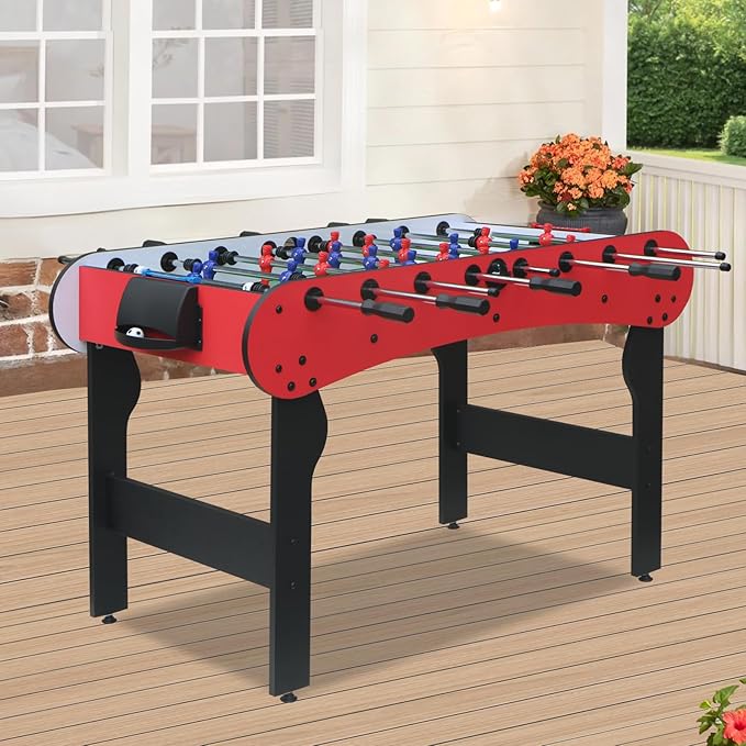 5ft Foosball Table,Mini Competition Soccer Table Game with All Accessories, Leg Levelers and Heavy-Duty Legs. Perfect for Home, Game Rooms, and Parties