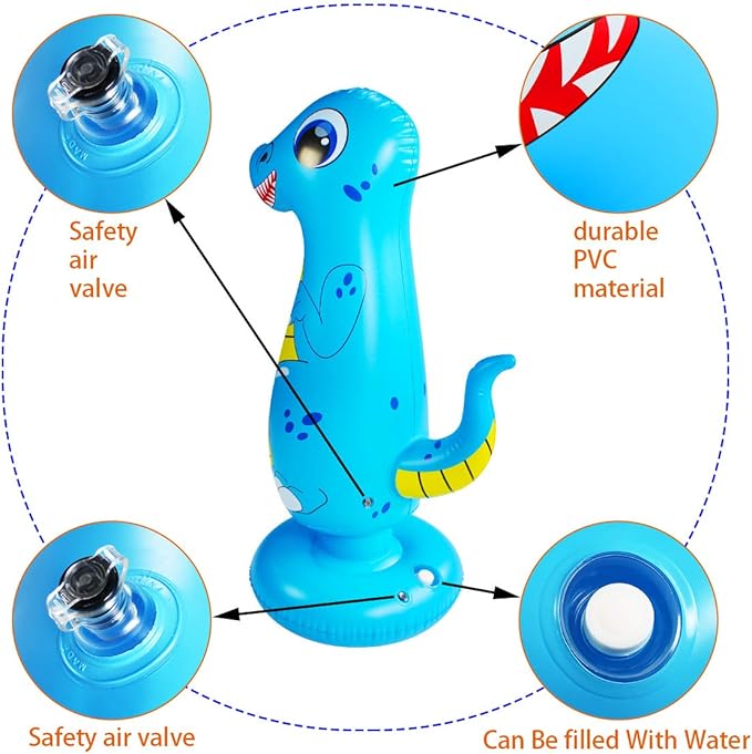 Toddler Punching Bag for Kids Boxing Dummy Inflatable Bopper Cool Fun Toys for Boys Sports Gifts Outdoor for Kids