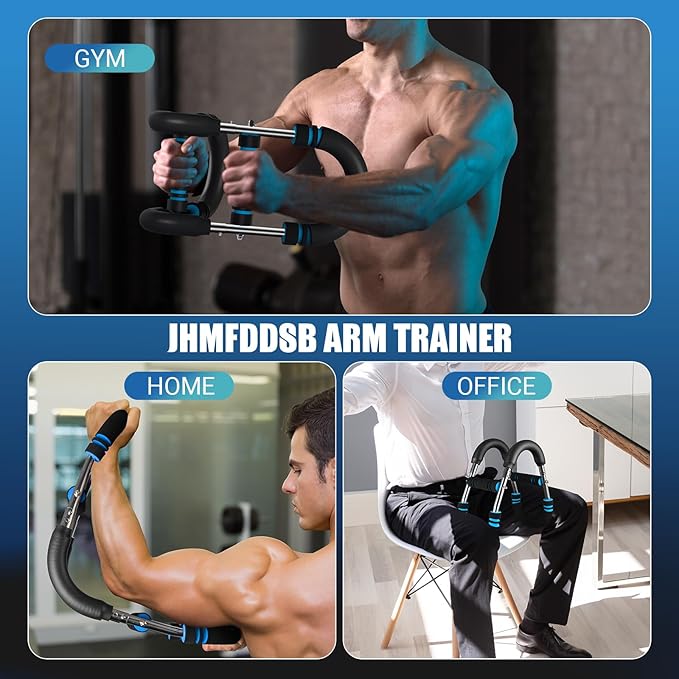 Twister Arm Trainer, Adjustable 6 Resistance Levels(30-120lb) Twister Arm Chest Exerciser with 4 Springs & Poster for Men & Women, Chest Workout Device Equipment for Chest Clip Muscle & Arm Strength