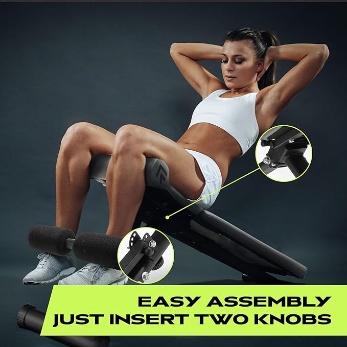Rage Fitness Weight Bench Press Seat, Folding Bench for Home Gym, Adjustable Bench for Weight Lifting, Strength Training Bench for Full Body Workout, Incline Decline Workout Bench, Stable Gym Bench