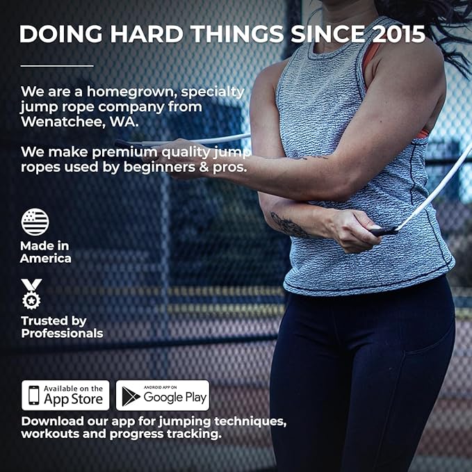 Elite Jumps | 6mm PVC Jump Ropes for Fitness | Indoor/Outdoor Adjustable Boxing Jump Rope w/Unbreakable Handles & Ultra-Durable Non-Kinking PVC | Skipping Rope for Men & Women & Boxer Rope Jump Rope