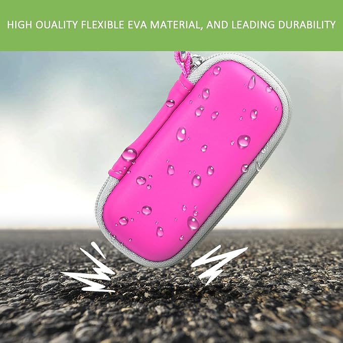 Heart Monitor Case Compatible with AliveCor Kardia Mobile ECG/for KardiaMobile 6L for Apple and Android Device - CASE ONLY (Rose Red)