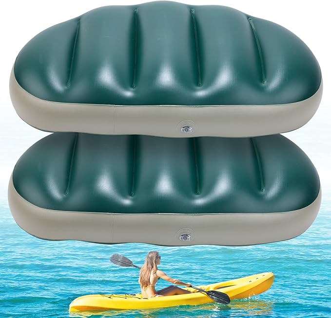 2 Pack Kayak Seat Cushions, Waterproof, Thicken, Canoe Seats, Kayaking Accessories, Kayak Seat Pad, Sit On Top Kayak