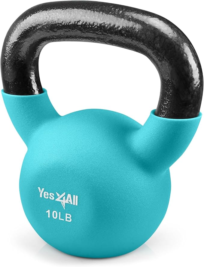 Yes4All Kettlebells 5lbs-65lbs & Kettlebell Sets Adjustable Weights, Kettlebell for Weight Training, Home Workout Equipment with Secure Grip for High Rep, Exercise Equipment
