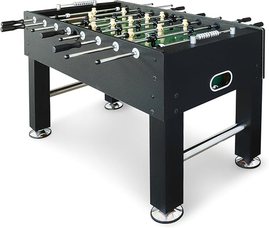 Seydrey 55-Inch Competition Foosball Table, Black, with Chrome-Plated Steel Rods