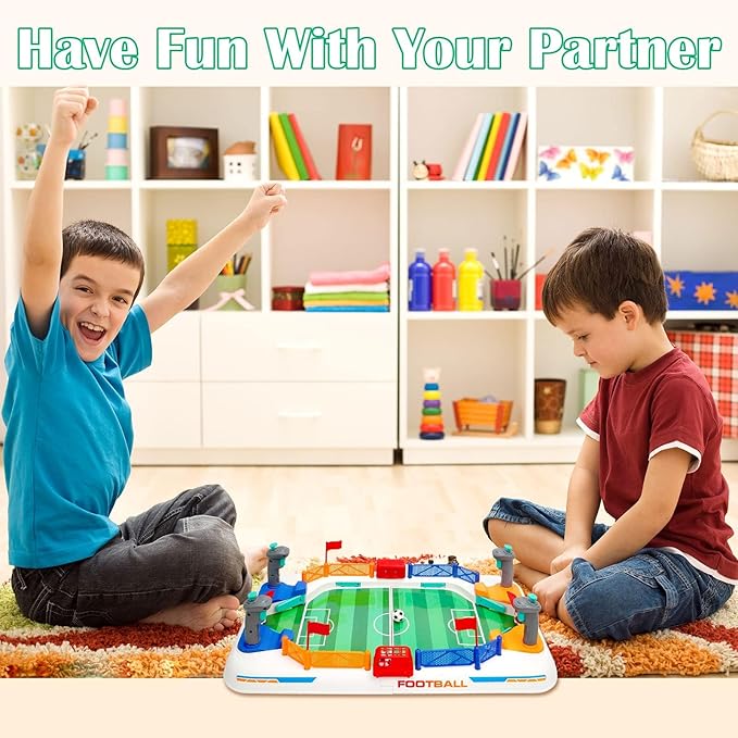 Mini Soccer Board Game for Kids: Foosball Table Toys for 3 4 5 6 7 8-12 Year Old Kids - Pinball Interactive Sports Game Age 3+ Indoor Home Party - Birthday Gift for Boys Girls