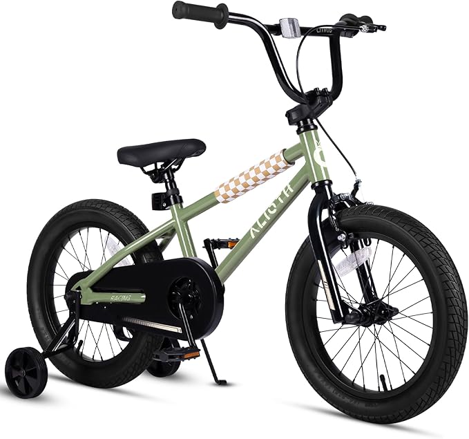 BMX Style Kids Bike for 2-8 Years Old Boys Girls Toddlers 12 14 16 Inches Bicycle with Training Wheels Coaster Brake, Multiple Color