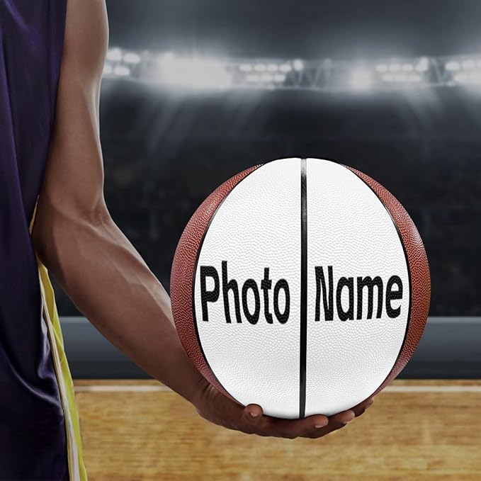 Personalized Basketball Leather Basketball Custom Basketball with Your Personalized Pictures Text Sports Equipment