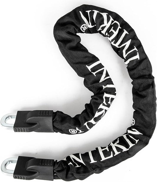 Heavy Duty Security Chain - Hardened Steel 4 ft x 3/8" Thick Square Bike Lock Chain for Bikes, Containers, Motorcycles, Trailers, ATV's