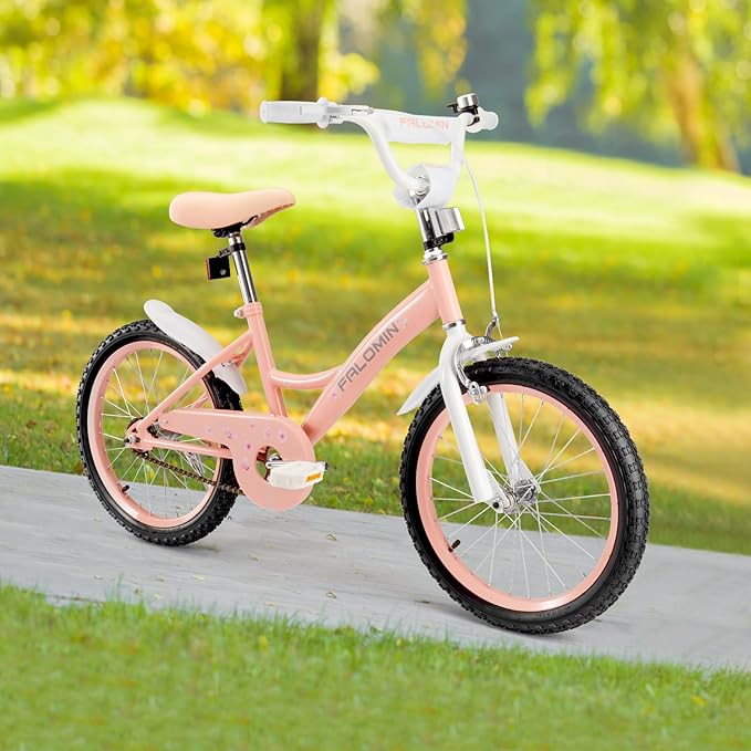14/16/18 Inch Children’s Bike for Toddlers Kids Ages 3-9, Safe Non-Slip Tires, Removable Training Wheels, Coaster Brake, Easy Assembly, Perfect for Boys and Girls, Multiple Color