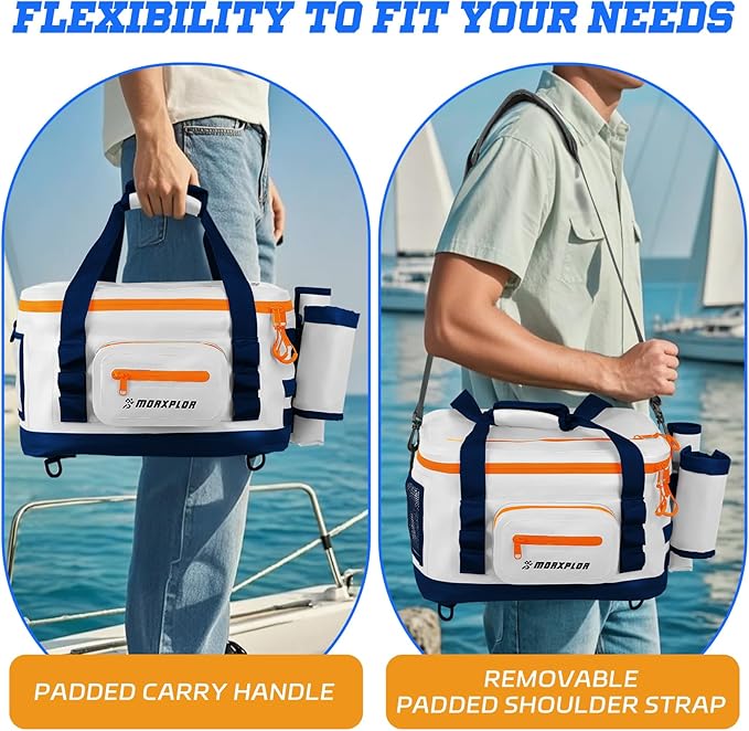 Waterproof Shell 24 cans Paddle Board Cooler Bag, Sup Deck,Kayak Cooler Bag Accessories