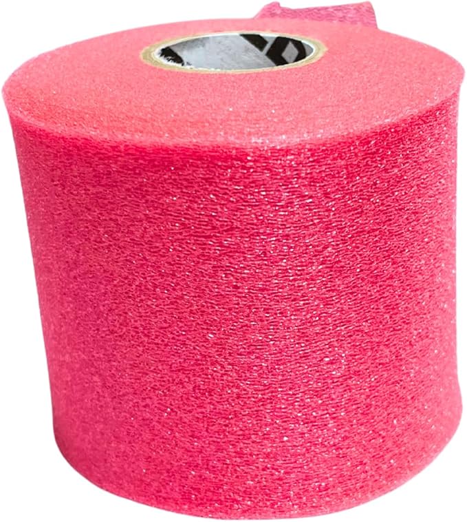 Shield Athletic Underwrap | Bulk Case of 48 Rolls of PreWrap, Hair Tie, Headband, Patellar Support, Pre-Wrap Athletic Tape, 2.75" X 30 SYards, Foam Barrier, Flexible, Breathable (Pink)