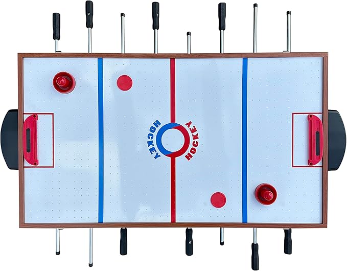 KICK Trio 48″ 3-in-1 Multi Game Table - Combo Game Table Set - Billiards, Air-Hockey, and Foosball for Home, Game Room, Friends and Family!