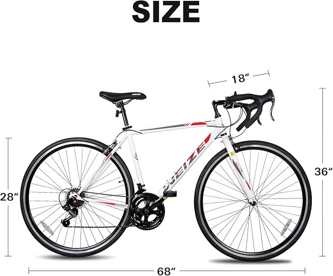 WEIZE Road Bike, 700C Wheel City Commuter Bicycle, 14 Speed Drop Bar, Racing Adult Bike with Caliper Brakes, High-Carbon Steel Hybrid Bikes, Urban Adult Bicycle for Men and Women