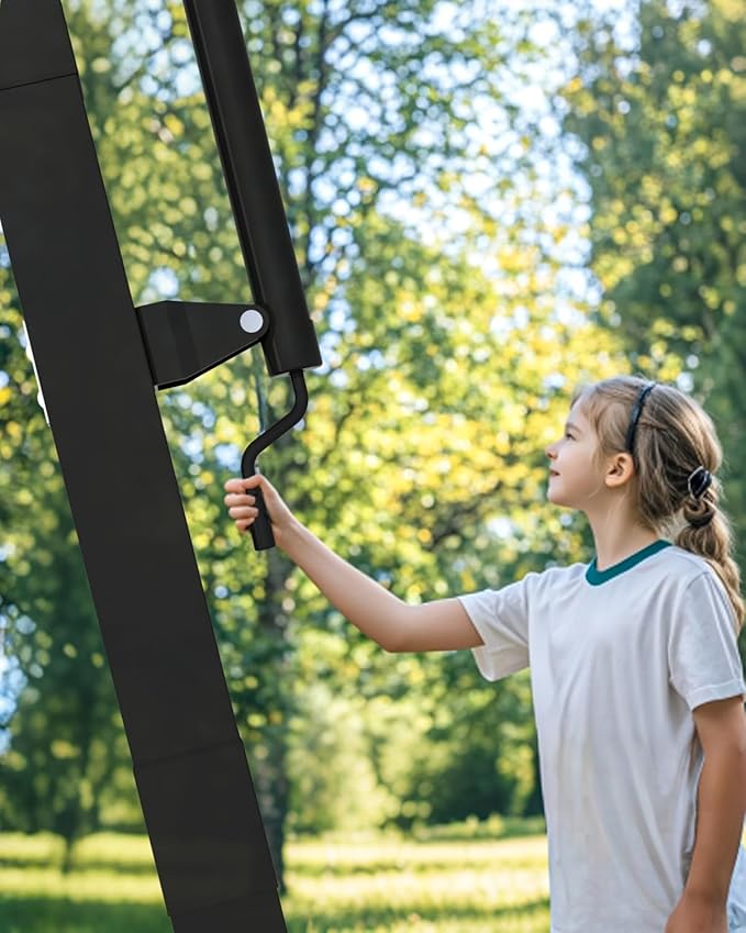 IGL Basketball Hoop Outdoor, 7.5-10 Ft Adjustable Basketball Hoop, 54 Inch Shatterproof PC Backboard Basketball Goal System, RECC Thickened Stainless Steel Square Pole