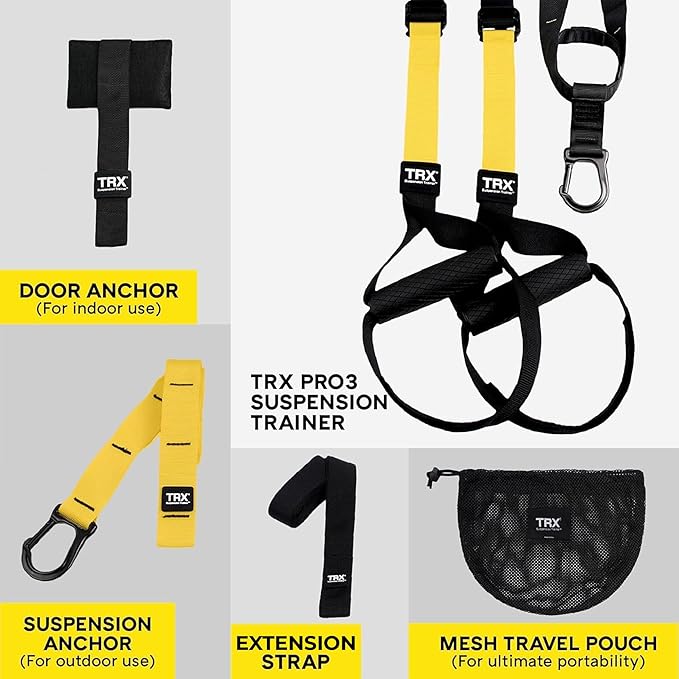 TRX Pro3 Suspension Trainer & XMount (White)