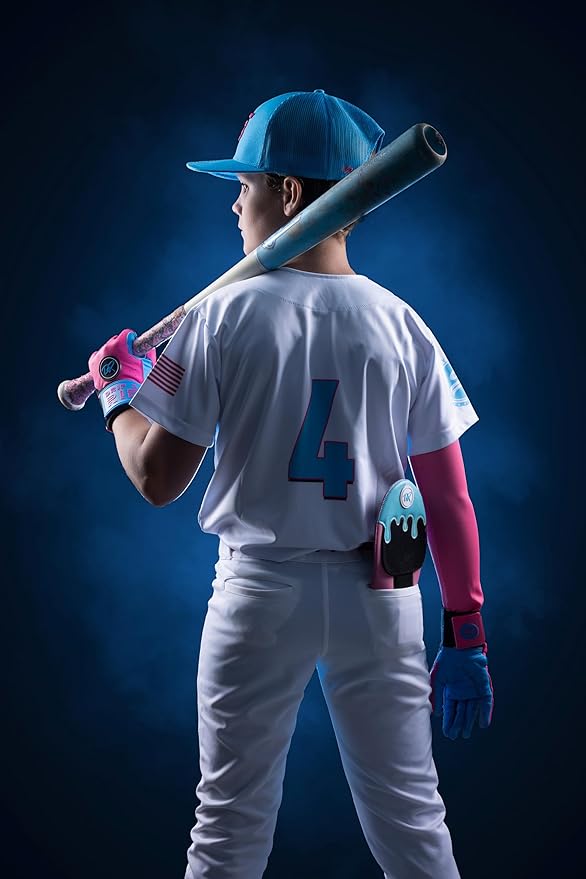 Drip & Rip Baller Series - Youth Batting Gloves + Adult Batting Gloves - for Softball and Baseball - Long Cuff Style for Men and Youth