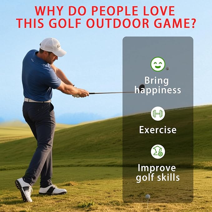 Golf Outdoor Game 9 Holes Set with 2 Clubs for Golf Bucket Yard Game, Family and Friends Gathering, Suitable for Backyard, Park, Beach, Lawn