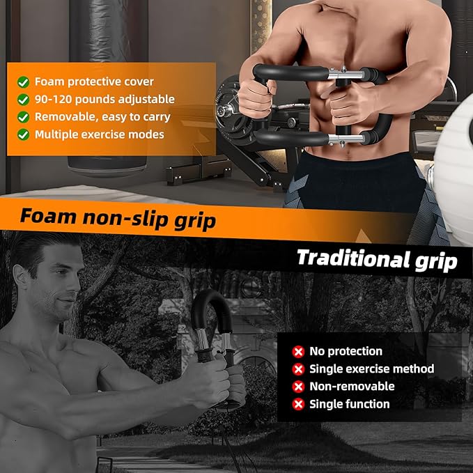 Twister Arm Trainer, Women's arms, Men's Chest, Shoulder and Forearm Muscle Training Fitness Equipment, Portable Spring Resistance Home Fitness Equipment