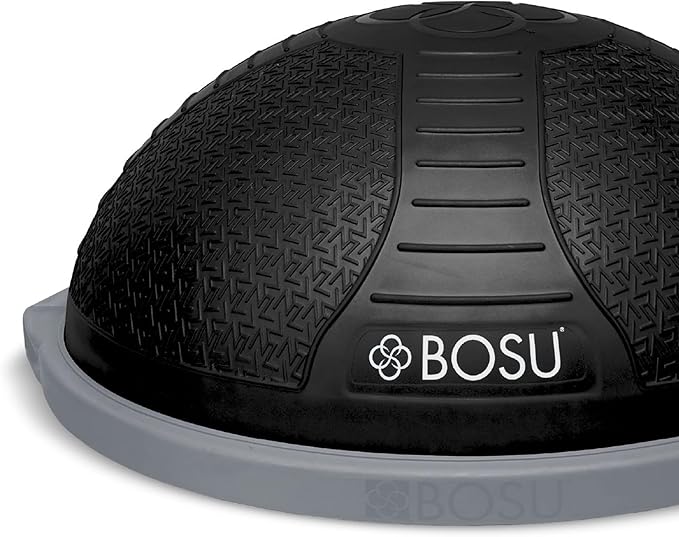Bosu Half Ball Home Balance Exercise Trainer for Strength and Flexibility Workouts with Built to Last Burst Resistant Material and Hand Pump