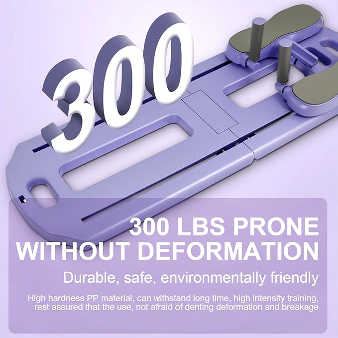 Pilates Board, Pilates Reformer Set, Portable Ab Core Trainer, Multifunctional Abdominal Board, Portable pilate Reformer, Foldable Pilates Reformer Board for Home