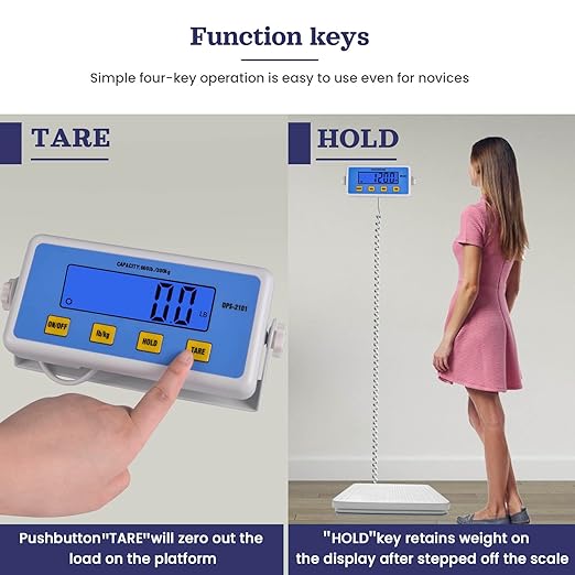 Medical Grade Scale - Scale for Body Weight with Digital Display - 660 lb Home, Gym, Office Professional Physician Scale, High Capacity Wrestling Scale for Body Weight