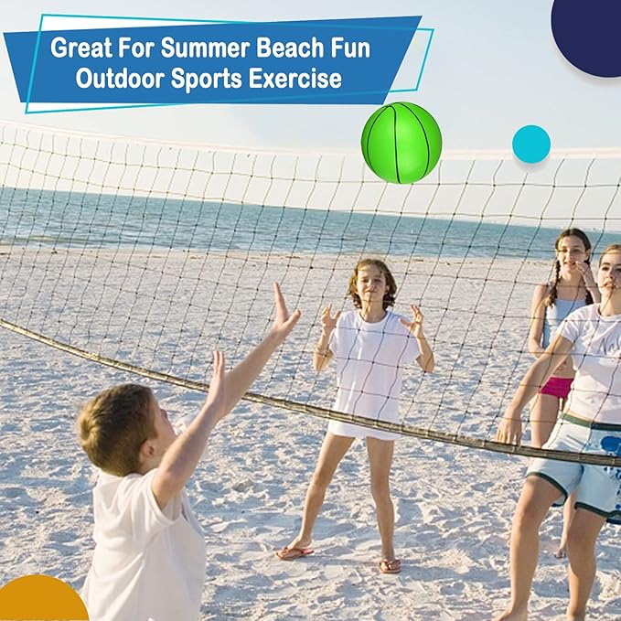 6 Inch PVC Mini Basketball for Indoor Mini Hoops, Soft 6" Rubber Small Repacement Balls for Over Door Hoop Sets, Little Beach Ball for Outdoor Yard Lawn (6 PCS with Air Pump)