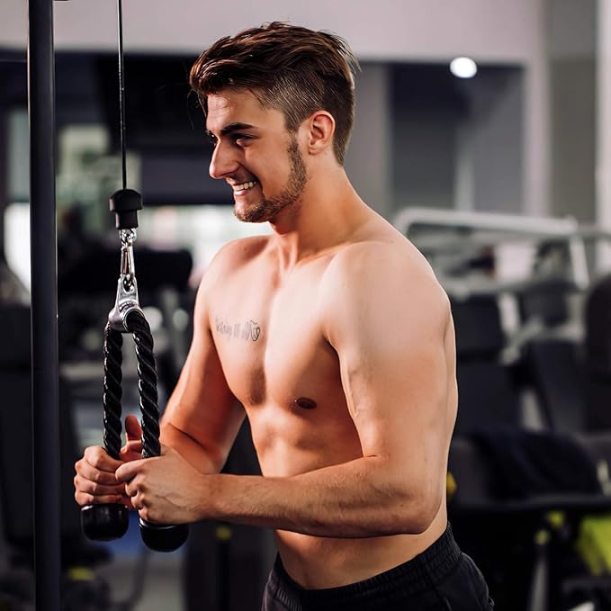 Cable Machine Attachment, LAT Pulldown Attachments, Home Gym Accessories, Triceps Pull Down Attachment
