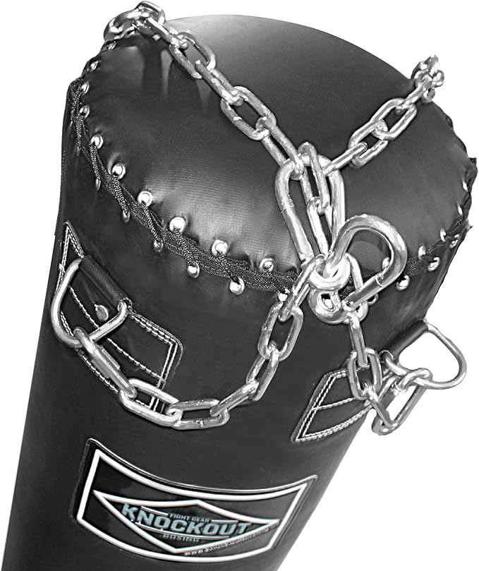 100 lbs 6 Feet Punching Bag Filled Boxing Heavy Bag Hanging Professional Workout Muay Thai Bag Filled Banana Punching Bag Martial Arts Training Equipment MMA