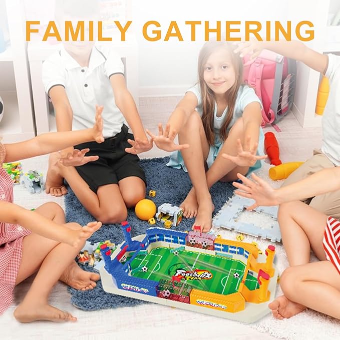 Kids' Mini Table Football Game: Football Board Toy, Suitable for Kids Aged 4,5,6,7,8~12 Years Old, Used for Birthday Parties, Family Gatherings. The Perfect Birthday Sports Gift for Boys and Girls.