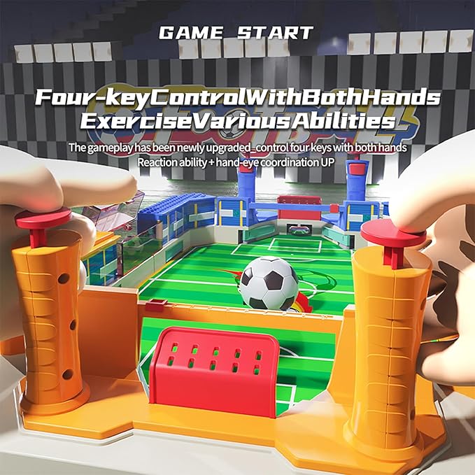 Kids' Mini Table Football Game: Football Board Toy, Suitable for Kids Aged 4,5,6,7,8~12 Years Old, Used for Birthday Parties, Family Gatherings. The Perfect Birthday Sports Gift for Boys and Girls.