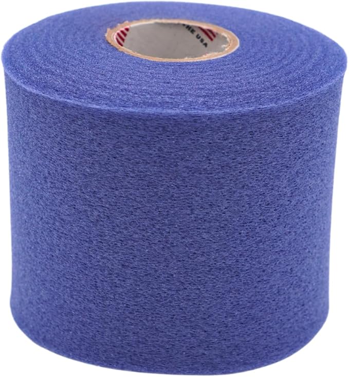 Shield Athletic Underwrap | Bulk Case of 48 Rolls of PreWrap, Hair Tie, Headband, Patellar Support, Pre-Wrap Athletic Tape, 2.75" X 30 SYards, Foam Barrier, Flexible, Breathable (Blue)